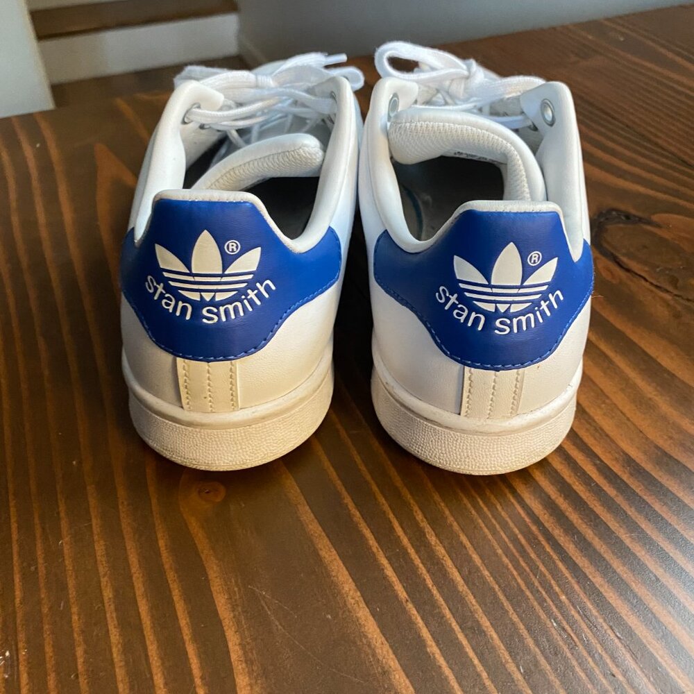 🍂 Classic Adidas Stan Smith - White/Blue - Women's 8